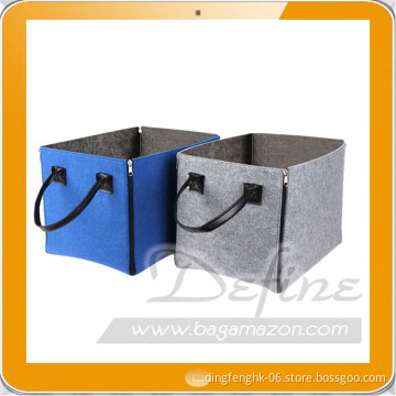 Essential Portable Foldable Felt Laundry Storage Hamper Boxes